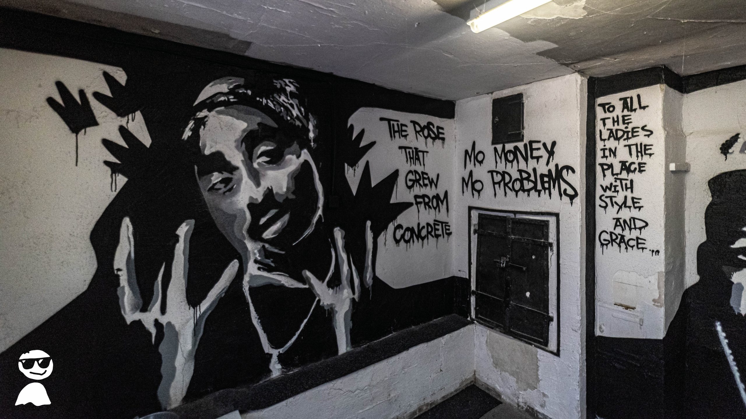 Graffiti-Wand in der Gaunerei